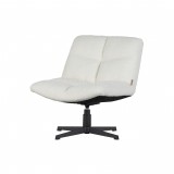 ARMCHAIR TURNING BOUCLE WHITE 80 - CHAIRS, STOOLS